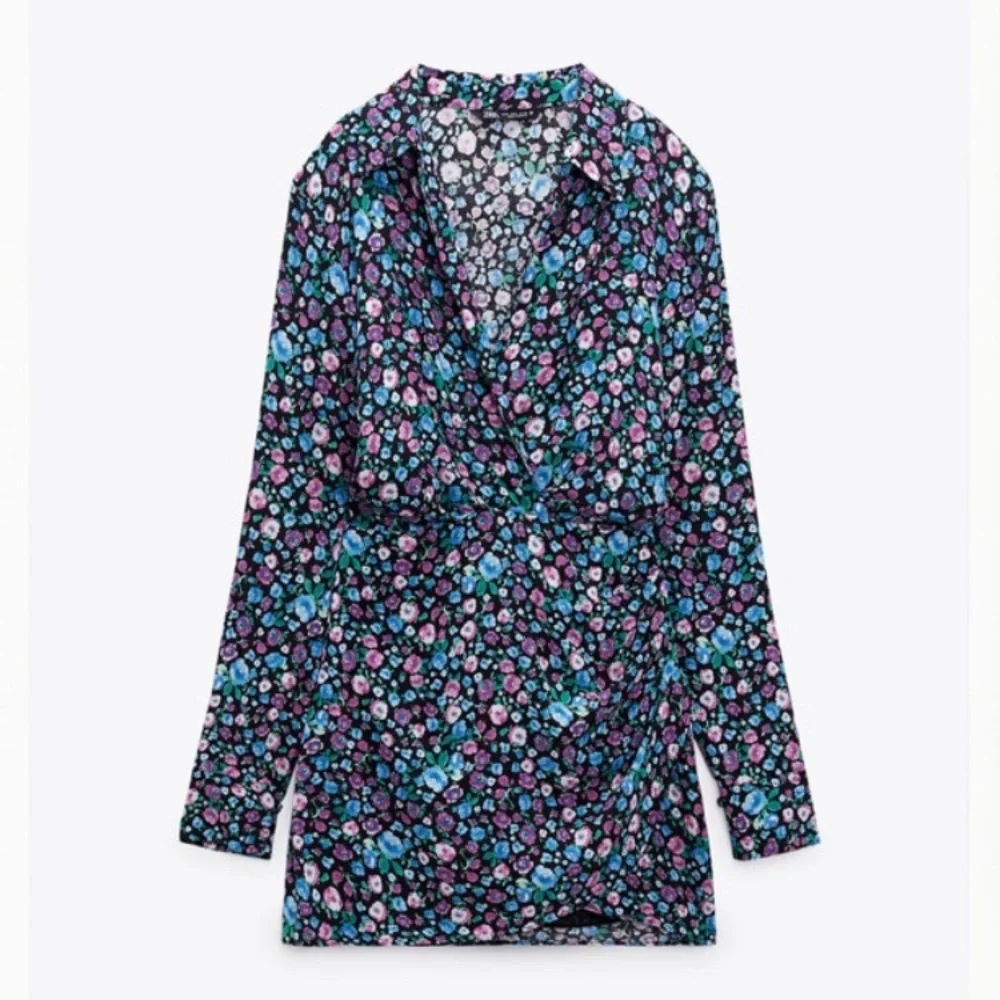 Zara Short Satin Effect Dress - Picture 2 of 6